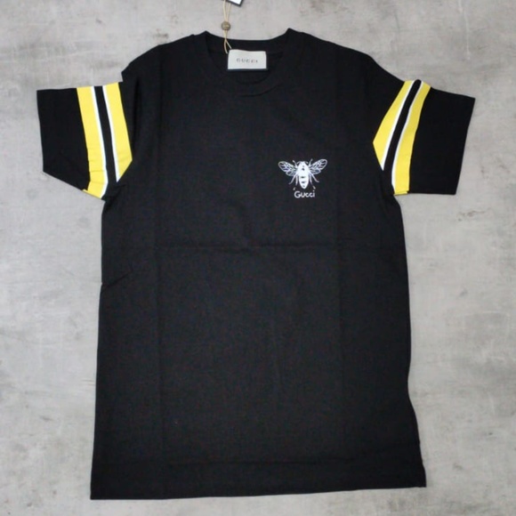 black and yellow gucci shirt